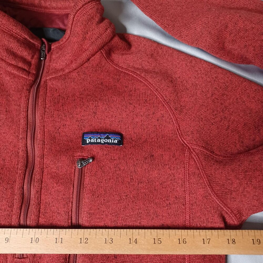 Patagonia Better Sweater Pullover Mens Small Orange 1/4 Zip Fleece Jacket - Picture 12 of 16
